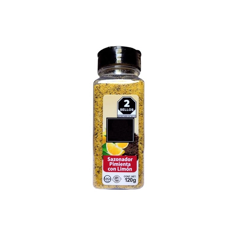 Sazonador Pimienta con Límón - Ideal para acompañar pescado, aves,