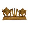 Purpledip Brass Idol Tirupathi Balaji Shankh Chakra Tilak: Padmanabha Swami