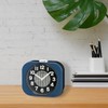 Seiko Kyoda II Non Ticking Bedroom Alarm Clock, 4 Inch,