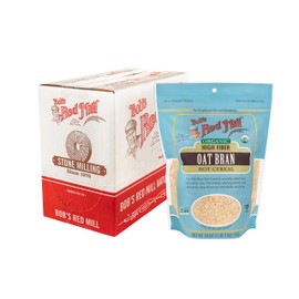 Bob's Red Mill Organic Oat Bran, 18oz (Pack of 4) - Non GMO, Vegan, Kosher