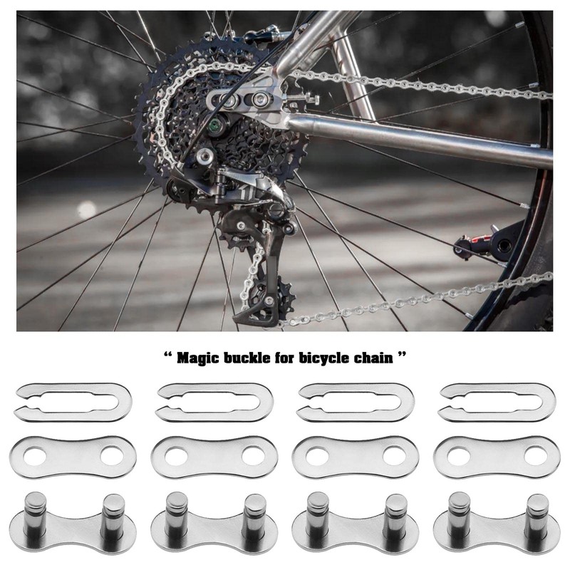 eMagTech 10 Pairs Single Speed Removable Quick Split Chain Link