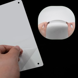 Pack of 2 Sublimation Metal Blank Aluminium with 4 Holes, Aluminium Name Badges, Multifunctional Metal Sign Blanks for Advertising Sign, DIY Wall Decoration, 300 x 200 x 0.65 mm