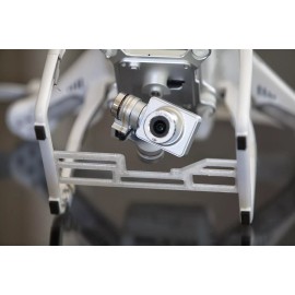 DJI Phantom 2 V+ Gimbal Camera Guard 3d printed from Clear PET