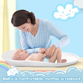 TOSGN Baby Changing Pad, Waterproof & Non-Slip Easy to Clean, Soft and Warm Foam Material Portable Changing Pad, Slight Incline Collects Liquid