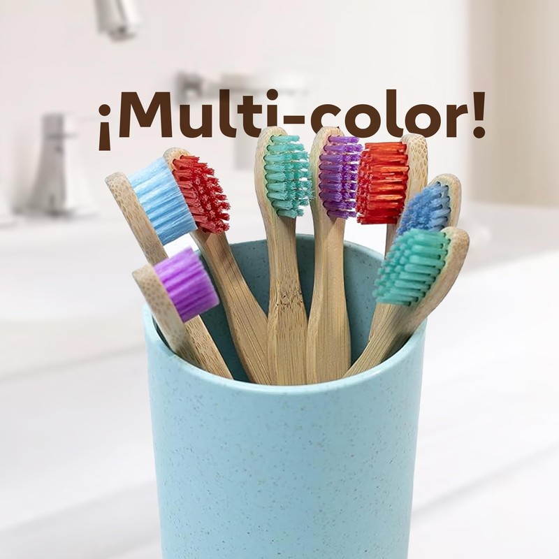 Ecowood® Cepillo de Dientes Para Niños Hecho 100% de Bambu