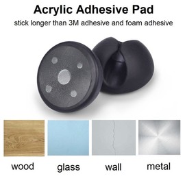 U-horizon 6 Pack Durable Cable Clips, Multipurpose Cable Holder for Mobile Phones, Laptops, Computers etc