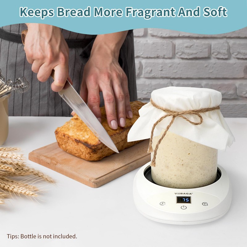 VOBAGA Sourdough Starter Warmer, Upgraded Warming Heating Pad for Kitchen