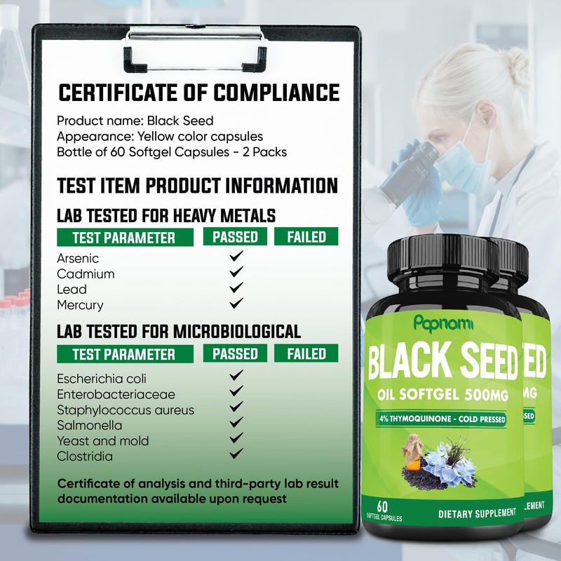 Premium Black Seed Oil Softgel Capsules - 2 Packs 60
