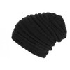Long Hat Black Rasta Wool Fleece Lining Fashion Wack Size: