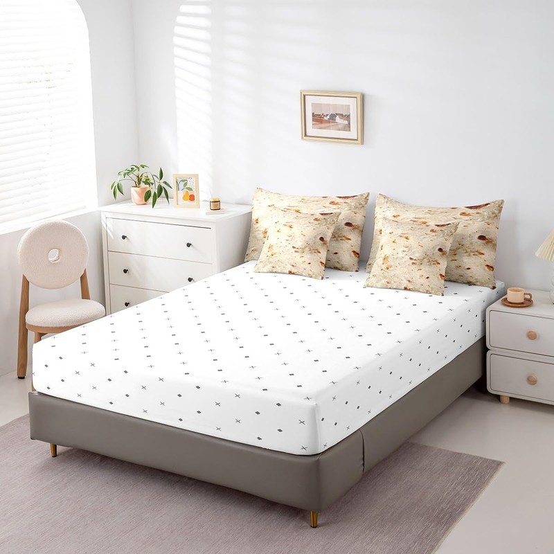Castle Fairy Burritos Tortilla Reversible Comforter Set 7 Piece Twin