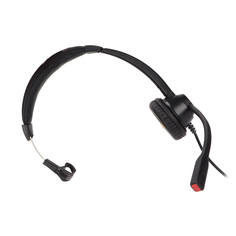 Telephone Headset Noise Reduction Volume Control 3.5mm Straight Plug Unilateral