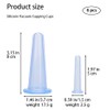 RANYUNSYZ 6 Pcs Blue Facial Cupping Therapy Set Anti Cellulite