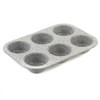 Salter BW02778G Marblestone 6 tassen Muffin-Backform - Muffinform, Antihaft Muffinblech