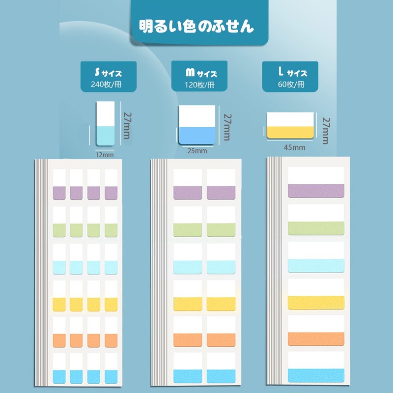 LOORIPRO Sticky Notes, Film with Paper Indexes, Writable Indexes, Headers,