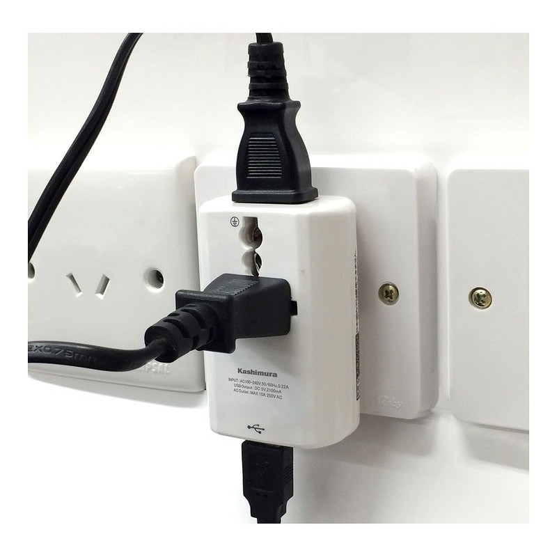 TI-165 A/C/O/SE/BF Type USB 2.1A Power Plug for International Travel