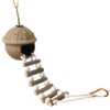 [fuu] Coconut House with Ladder, Birdcage, Perch, Playground, Hanging, Natural