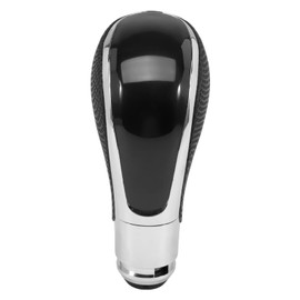 MangWany Automatic Transmission Gear Shift Knob Fit for Insignia 2008-2017 Astra J 2009-2015 Meriva B Zafira C Chrome Leather Gear Shift Knob Smooth Plastic