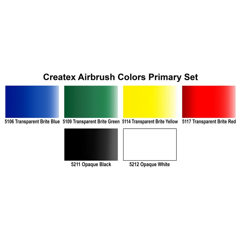 Createx 5801-00 Airbrush Paint Set, Multicolor