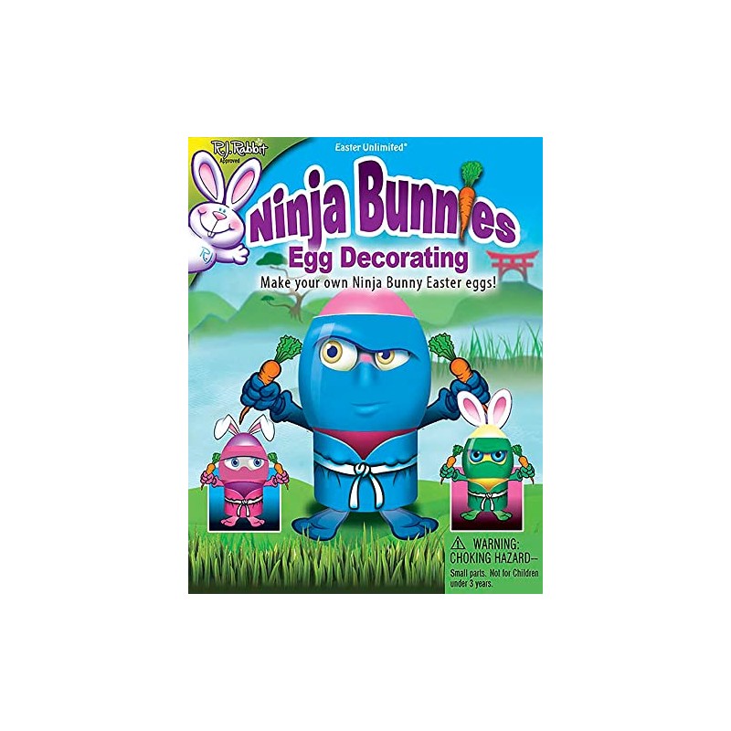 R.J. Rabbit Ninja Bunnies Egg Decorating Kit