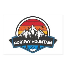 CafePress Norway Mountain Ski And Norway Michigan Postcards (Package of 8), 6"x4" Printed Note Card