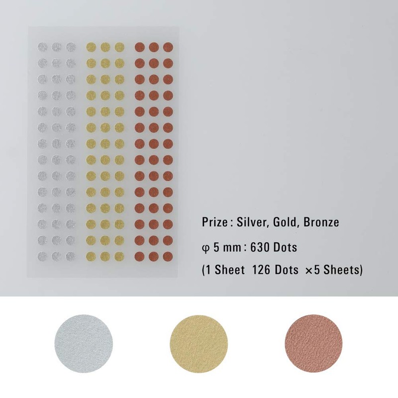 NITOMS STALOGY Masking Round Seal, 0.2 inch (5 mm), Shuffle-rise,