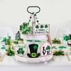 DIYDEC 6Pcs St.Patrick's Day Table Decoration Luck Shamrocks Wooden Signs