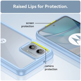 moto g53j 5G / moto g53s 5G / g53y 5G / Moto G53 2023 case "AFINER" new model lightweight ultra-thin TPU + PC transparent cover moto g53j 5G / moto g53s 5G / g53y 5G / Moto G53 2023 exclusive use