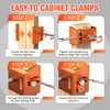 ECY Cabinet Clamps 2 Pack - Cabinet Face Frame Alignment