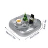 Floating Cup Holder - Inflatable Drink Holder for Pool -