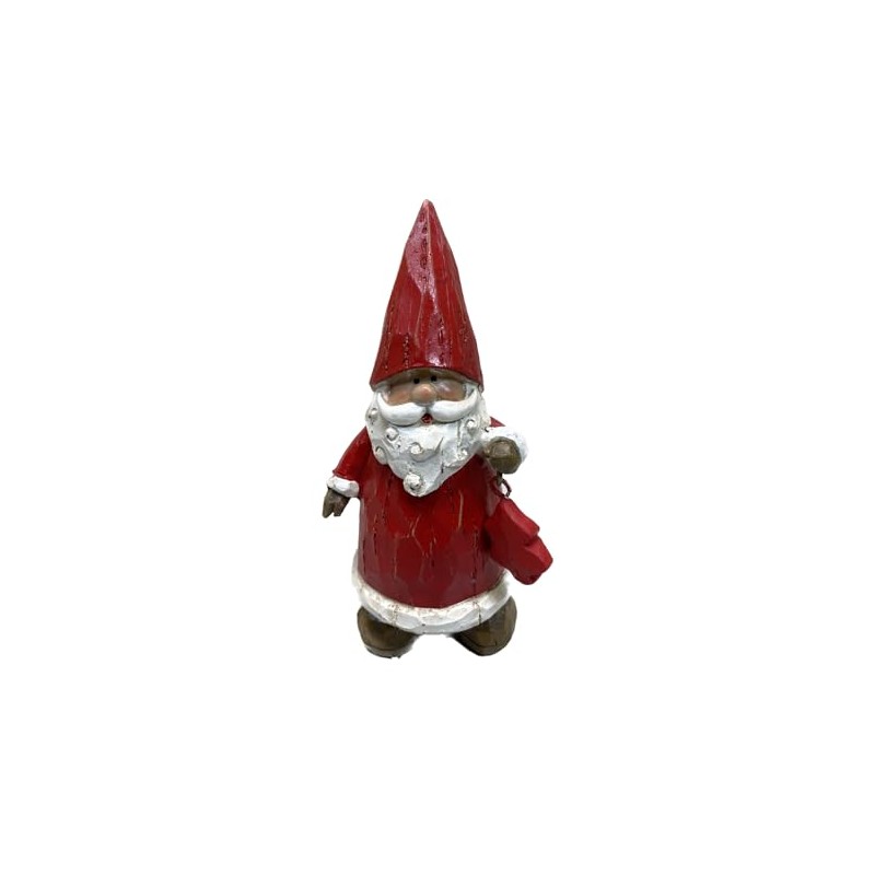 Fachhandel Plus Decorative Santa Claus with Christmas Tree Christmas Decoration