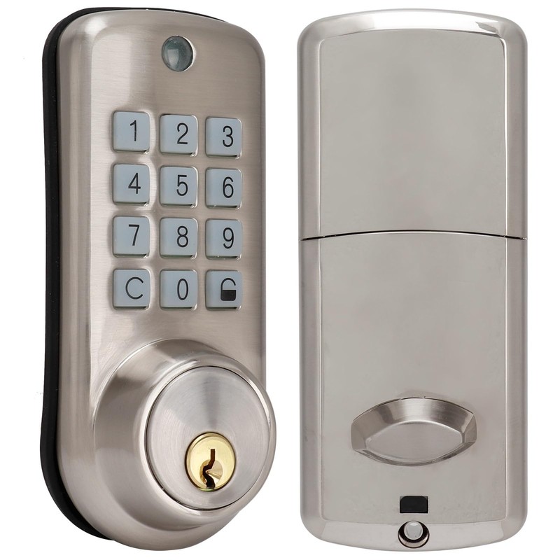 Uadme Coded Lock Mechanical Door Lock Set with Keypad, Combination