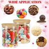 12 Set 17oz Glass Storage Jars with Airtight Lid Retro