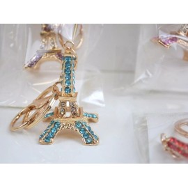 Paris Stocking Stuffers Keychain Eiffel Tower Elephant Gifts Bling Rhinestones Favors