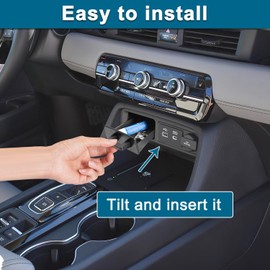 PIMCAR Storage Drawer Tray for 2023 2024 2025 Honda Pilot/2026 Honda Passport Accessories Center Console Organizer Secret Compartment Extra Storage