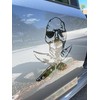 Skull & Knife Cross Car Decal – Set of 2