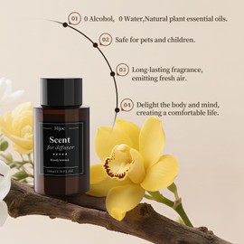 Woody Scent for Waterless Diffuser Long Lasting Fragrance Oils Luxury Essential Oil for Hotel Home Decor,100ml(3.4fl oz)