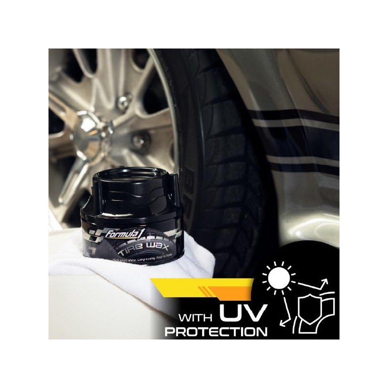 Formula 1 Tire Wax - Long Lasting Tire Gel for