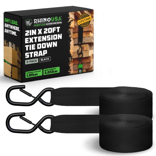 2 Pack Ratchet Strap Extension – 20 FT x 2