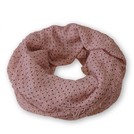 Soul-Cats 1 Children's Loop Scarf with Polka Dots, pink