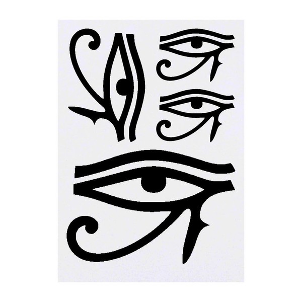 4 x 'Eye of Ra' Temporary Tattoos - Water Resistant,