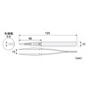 ホーザン(HOZAN) 透明チップピンセット 全長125mm 開き幅10mm 先端幅0.6mm 先細型 P-644-A