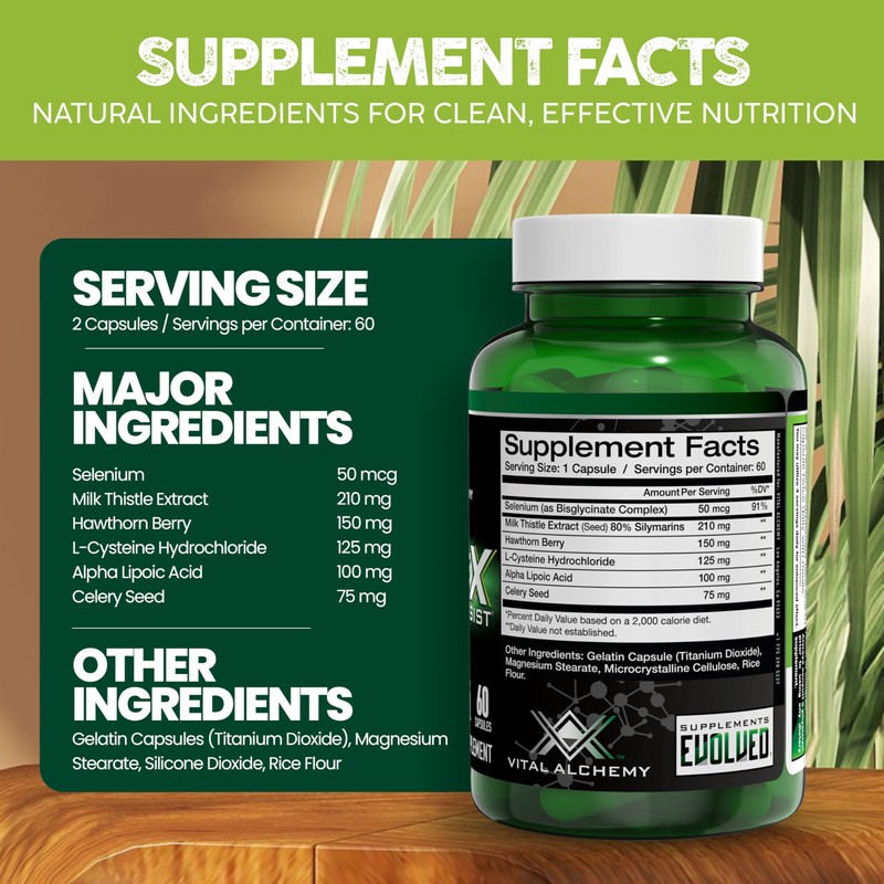 Vital Alchemy ProteX On Cycle Assist - Liver Cleanse, Detox