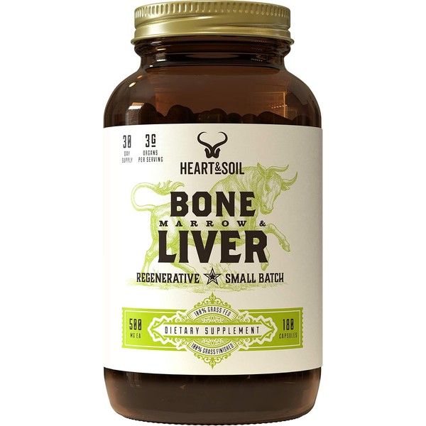 Heart & Soil Grass-Fed Bone Marrow & Liver Supplement -