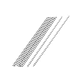TA-VIGOR 10Pcs M3 x 120mm Fully Threaded Rod, 304 Stainless Steel Studding Rod Bar, Right Hand Threads Rods for Anchor Bolts, Clamps, Hangers and U-Bolts