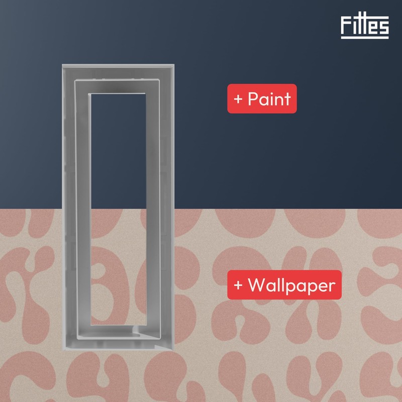 Fittes Flush Wall Vent [Lite+] - 6"x12" - Cotton White