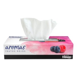 Pañuelos Kleenex Aromas Frutos Rojos Doble Hoja 90 Piezas
