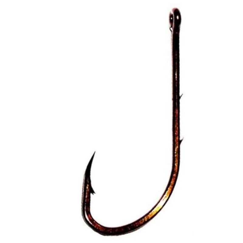 Bait holder, bronze, straight eye. (size 4)