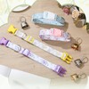 Yeyeplum 4 Pack Goat Collars with Bells Set, Adjustable Floral