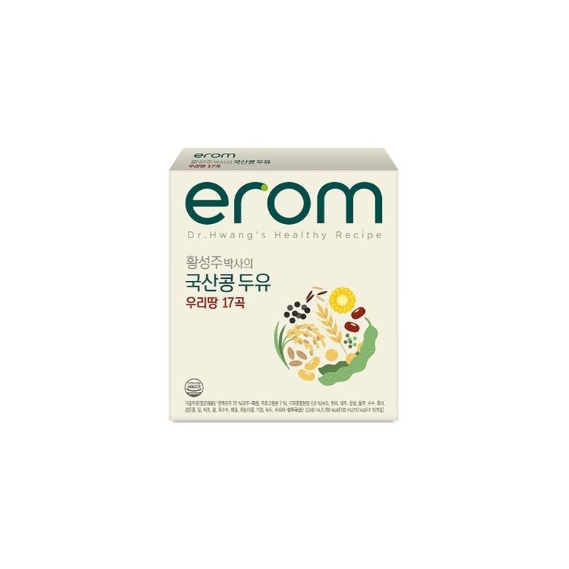 Irom 이롬 황성주 국산콩 두유 호두와 아몬드 190ml 32개 Irom