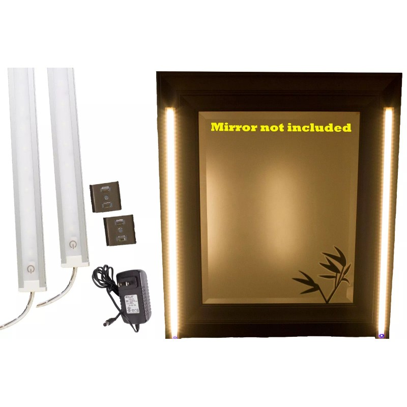 LEDUPDATES 2pcs Vanity MIRROR LED LIGHT Warm white SET +